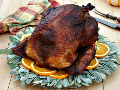 Ancho and Sage Rubbed Turkey