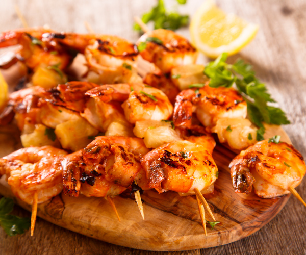 Grilled Shrimp and Apple Skewers Recipe