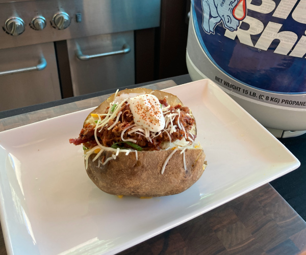 BBQ Baked Potato Grilling Recipe | Blue Rhino