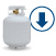 DROP empty tank beside display