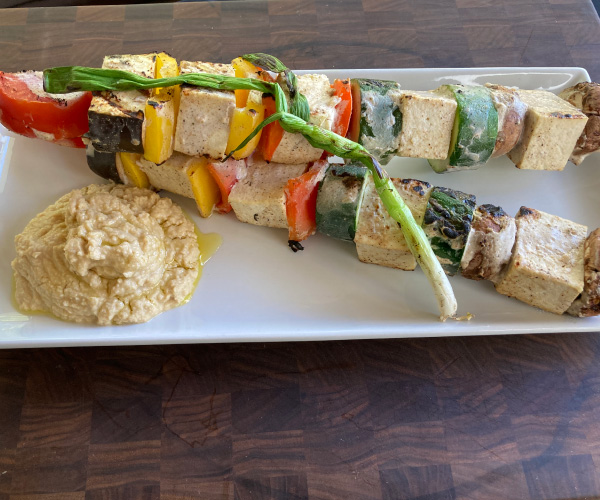 Grilled Tofu & Vegetable Kebabs with a Spicy Yogurt Marinade Recipe | Blue Rhino