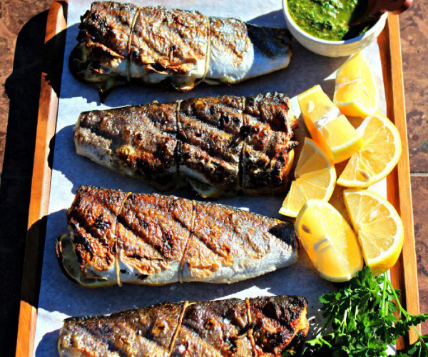 Crispy-Skin Sea Bass with Salsa Verde Recipe