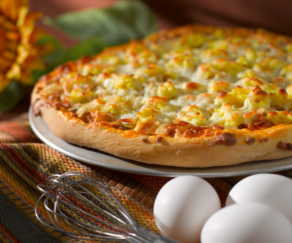 Breakfast Sausage and Hash Brown Pizza Recipe