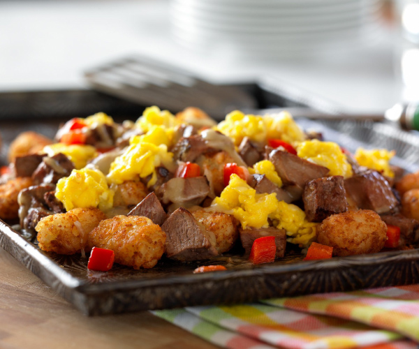 Mexican Beef Breakfast Nachos