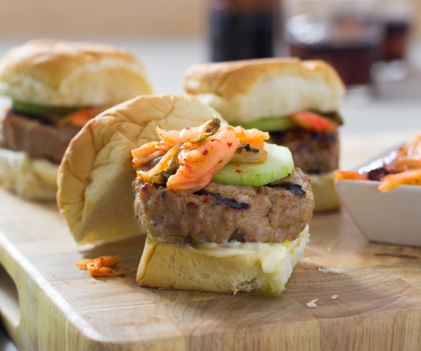 Kimchi Pork Sliders Recipe | Blue Rhino