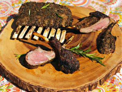 Rosemary and Coriander Crusted Rack of Lamb Recipe | Blue Rhino