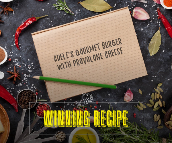 Gourmet Burger with Provolone Cheese Recipe | Blue Rhino