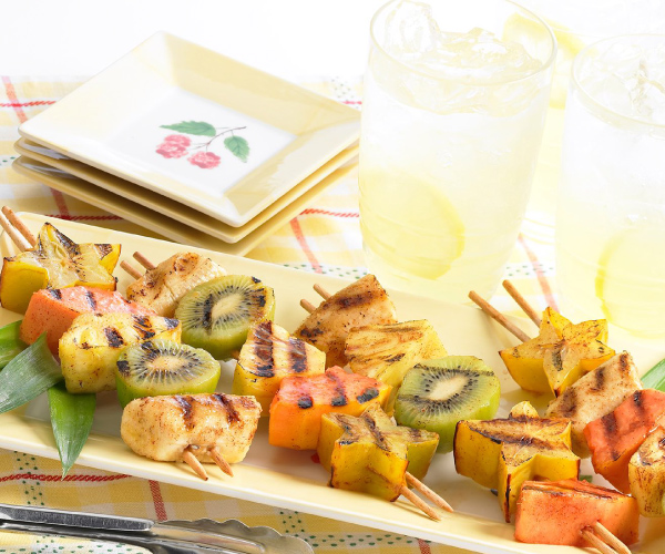 Rum Ba Fruit Skewers Recipe | Blue Rhino