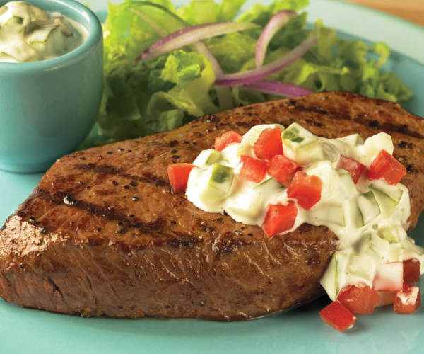 Cucumber Ranch Steaks Recipe | Blue Rhino