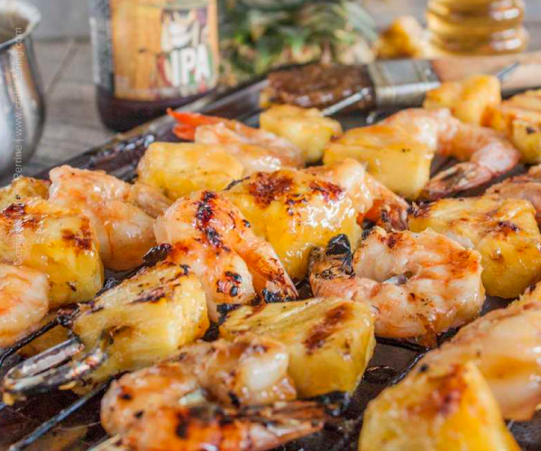 IPA Pineapple Teriyaki Skewers Recipe Blue Rhino