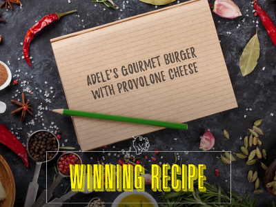 Gourmet Burger with Provolone Cheese Recipe