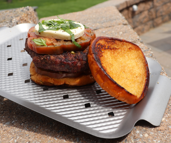 Grilled Caprese Burger Recipe Blue Rhino Propane