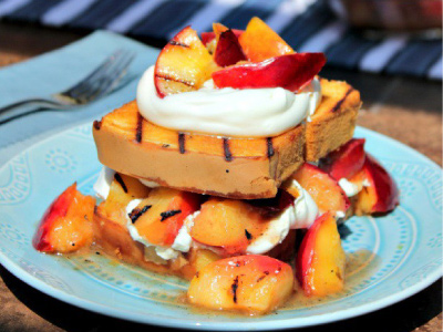 Grilled Nectarine Shortcut Shortcake Recipe | Blue Rhino