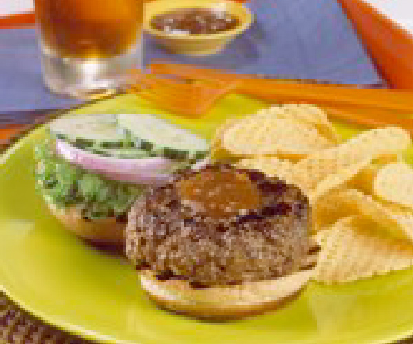 Grilled Burgers with Hoisin-Stout Beer Sauce Recipe