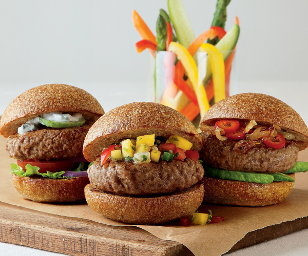 Two-Bite Burgers Recipe | Blue Rhino