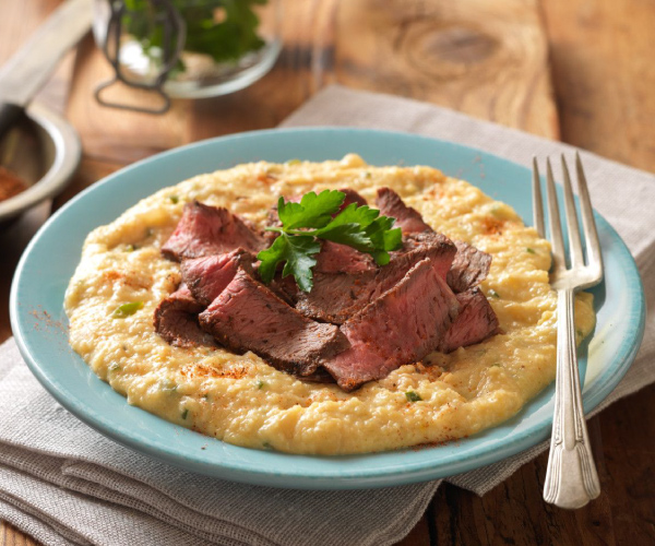 Cajun-Style Steak and Grits Recipe