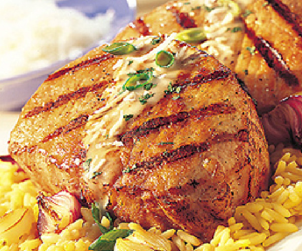 Piña Colada Pork Chops Recipe | Blue Rhino