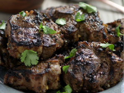 Harissa Lamb Chops with Tzatziki Recipe | Blue Rhino
