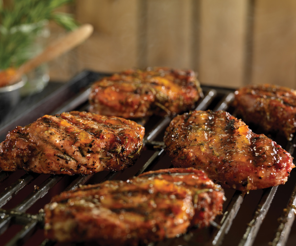 Country-Style Ribs with Peach Rosemary Glaze Recipe | Blue Rhino