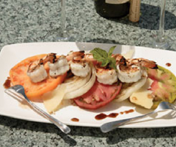 Grilled Shrimp and Heirloom Tomato Salad Recipe