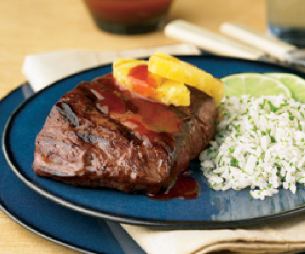 Latin Steak with Sweet & Smoky BBQ Drizzle Recipe | Blue Rhino