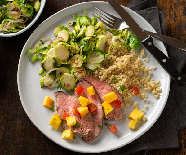 Grilled Beef Tri-Tip with Tropical Fruit Salsa