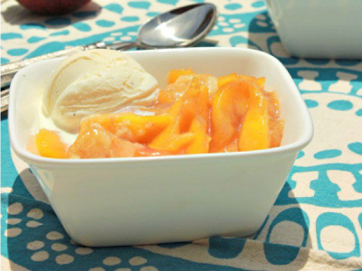 Bourbon and Brown Butter Peach Cobbler