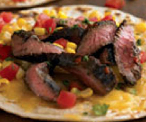 Grilled Tequila Steak Pizza