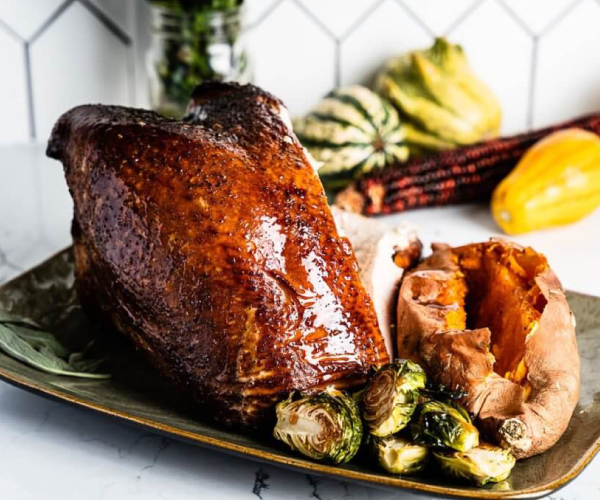 Honey Glazed Smoked Turkey Breast Recipe | Blue Rhino