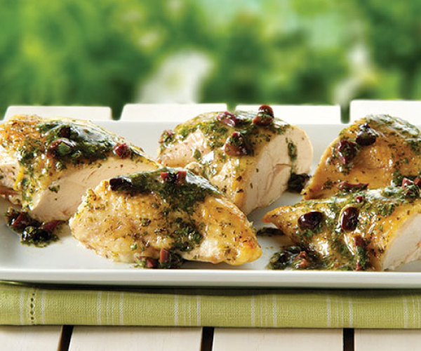 Cedar-Planked Mediterranean Chicken Recipe | Blue Rhino