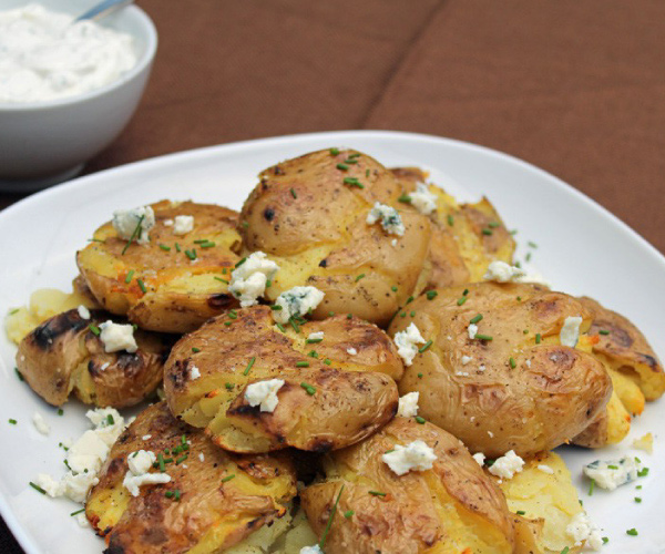 Grilled Smashed Potatoes