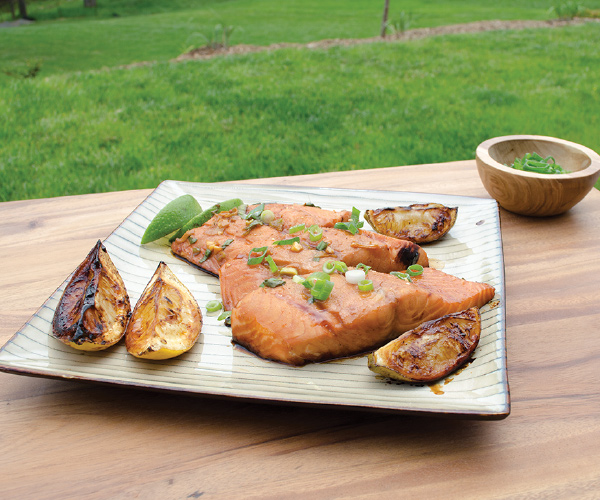 Grilled Salmon Marinated in Soy Recipe