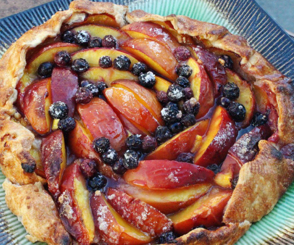 Nectarine and Blueberry Galette Recipe
