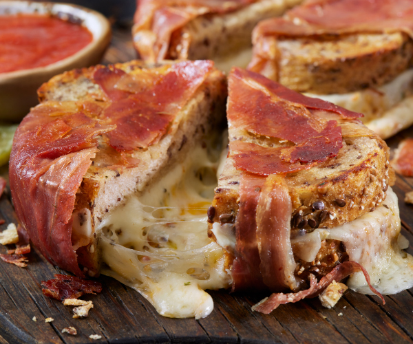 Prosciutto Wrapped Grilled Cheese Sandwich Recipe Blue Rhino