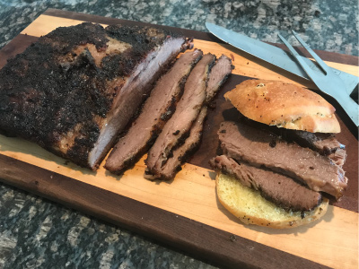 Barbecue Beef Brisket on a Gas Grill