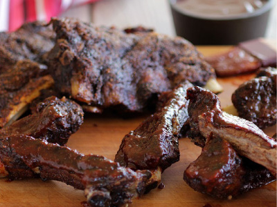 Big Bold Beefy Barbecue Bones with Zinfandel