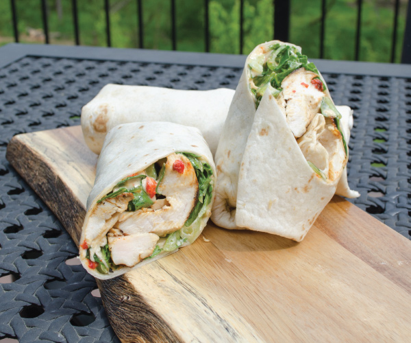 Roasted Red Pepper Chicken Wrap Recipe