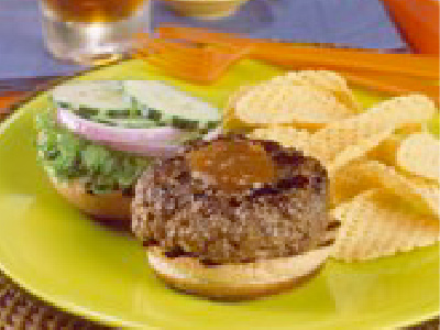 Grilled Burgers with Hoisin-Stout Beer Sauce