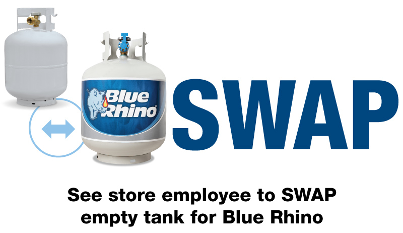 Blue Rhino Gray Propane Tank Exchange - 15 lb Refillable/Exchangeable Steel  Tank with Overfill Protection Device in the Propane Tanks & Accessories  department at