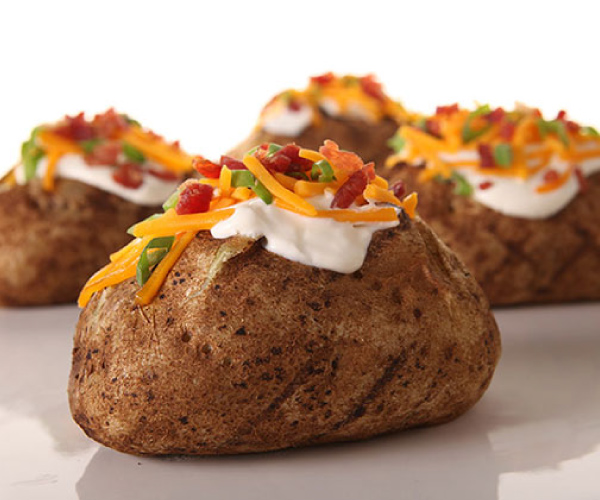 Grilled 'Baked' Potatoes Recipe