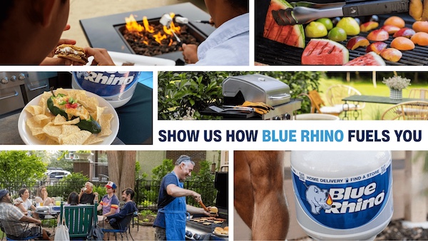 Collection of Blue Rhino in use photos