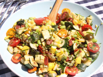 Grilled Squash Succotash Recipe | Blue Rhino