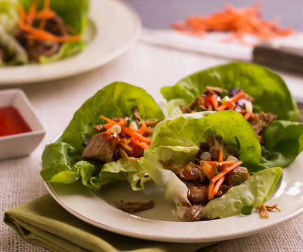 Vietnamese Pulled Pork Lettuce Wraps Recipe | Blue Rhino