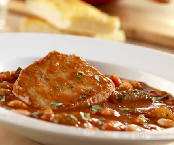 Tuscan Pork and Beans Recipe | Blue Rhino