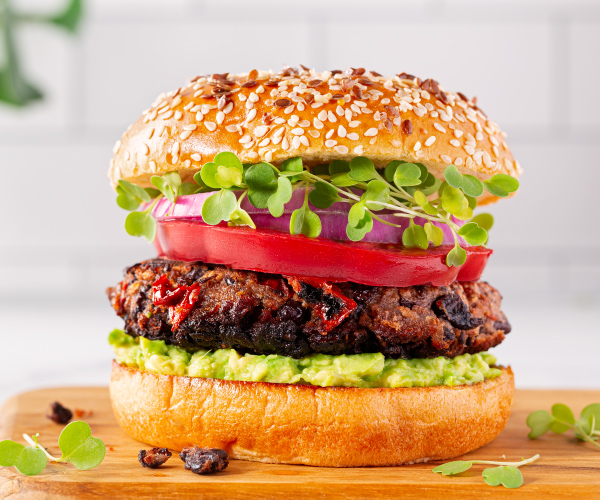 Vegan Black Bean Burger | Blue Rhino
