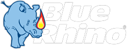 Blue Rhino logo white