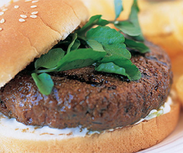 Firecracker Burgers with Cooling Lime Sauce Recipe