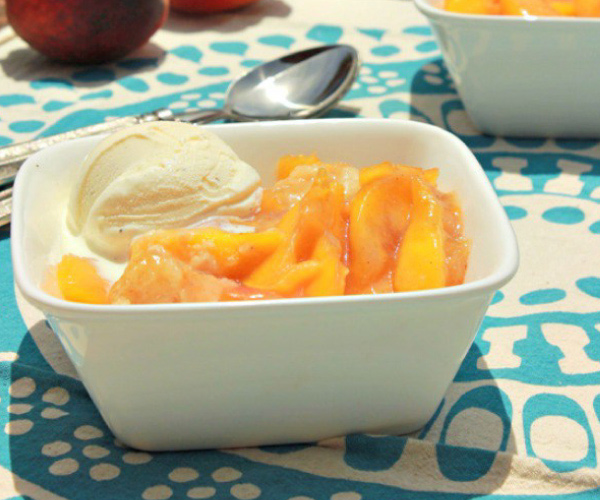 Bourbon and Brown Butter Peach Cobbler Recipe