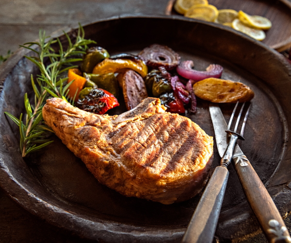 Grilled Bone-in Pork Chops Recipe | Blue Rhino