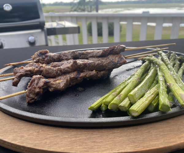 Grilled Cap of Ribeye Skewers Recipe Blue Rhino